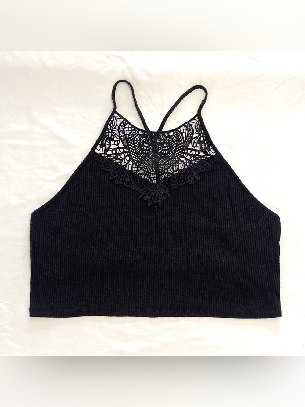 Nostalgia Mudd Tank Top Y-Neck High Neck Cropped Women’s Lace XXL